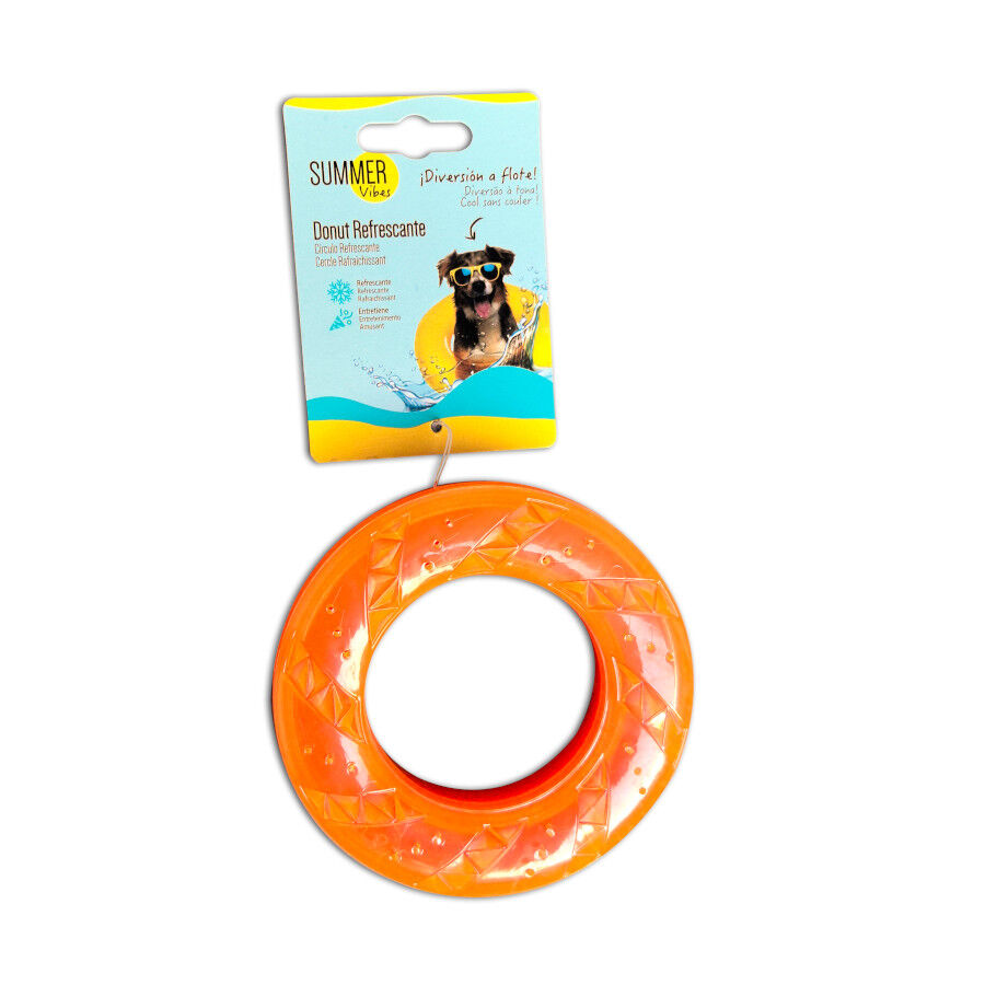 Summer Vibes Circulo Refrescante Naranja Mordedor para perros, , large Imagen numero 5